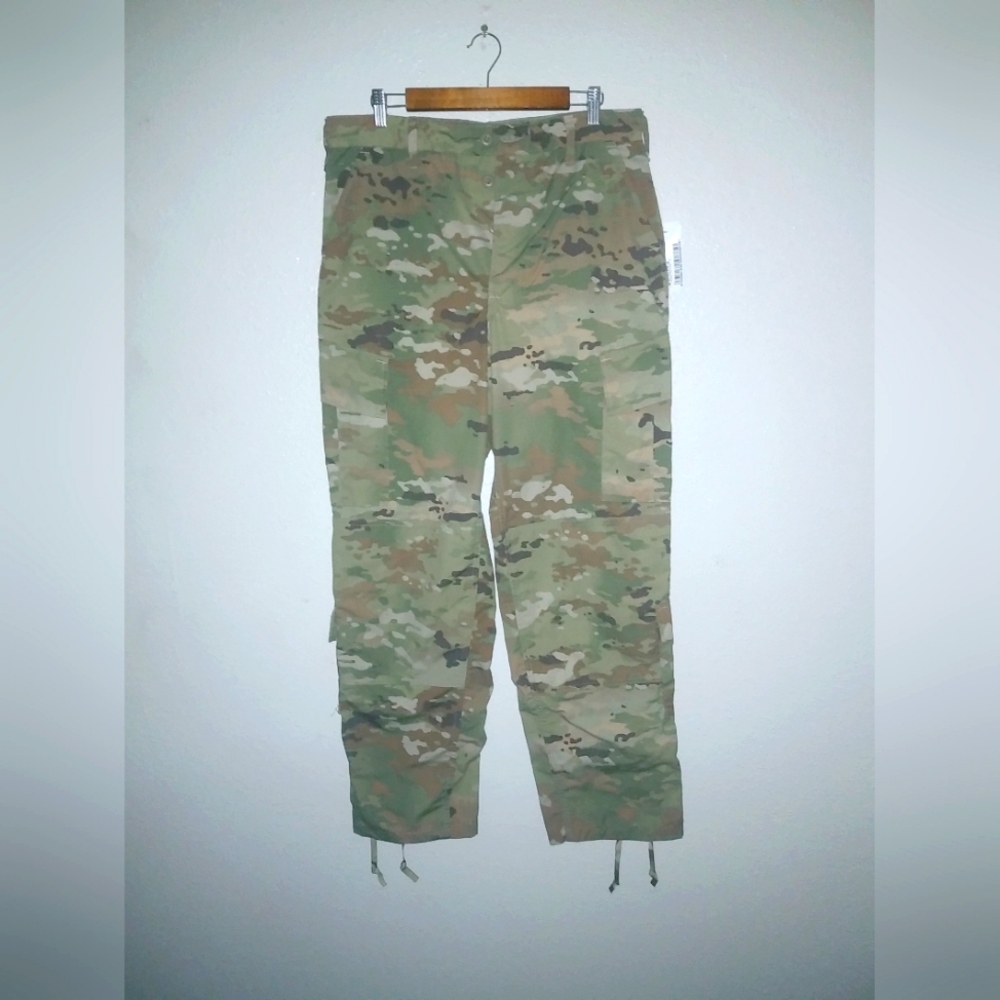 Army Camo Cargo 32x32 Mens New Issue Button Fly Pants